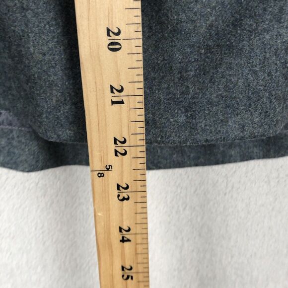 BROOKS BROTHERS Wool Skirt Sz 14 Gray Lined Zip Woven in Italy Career‎ Classic - Picture 8 of 9